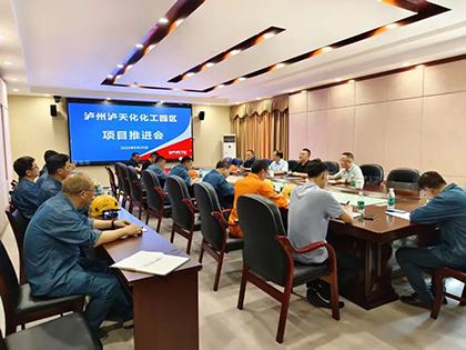 廖廷君率隊到10萬噸/年綠色精細化學品項目建設現場調研
